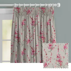 Saville Printed Made to Measure Curtains Blossom chic floor carpet  