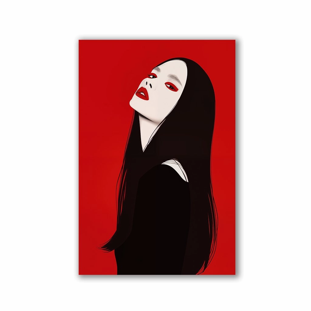 Scarlet Gaze by Frank Daske framed mural artwork