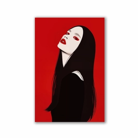Scarlet Gaze by Frank Daske framed mural artwork