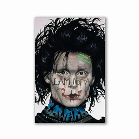 Scissorhands by Zuppini framed mural artwork
