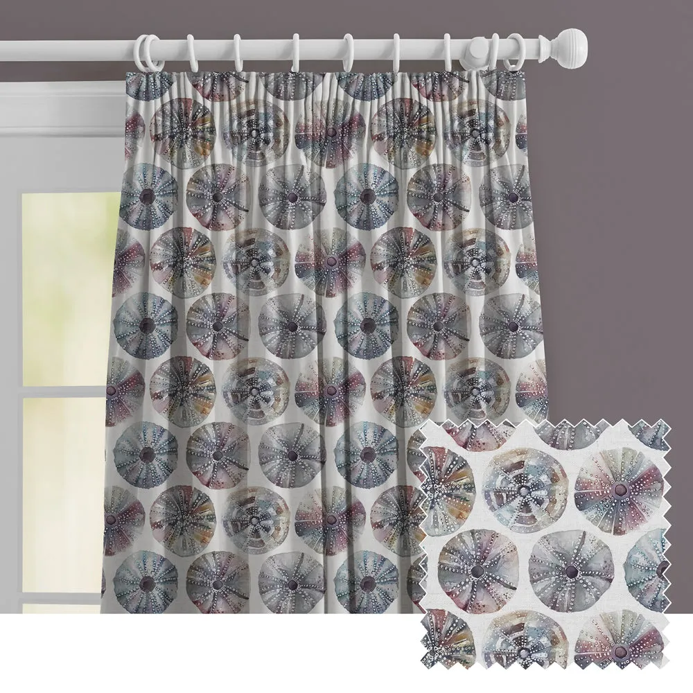 Sea Urchin Printed Made to Measure Curtains Abalone chic floor carpet  