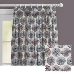 Sea Urchin Printed Made to Measure Curtains Abalone chic floor carpet  