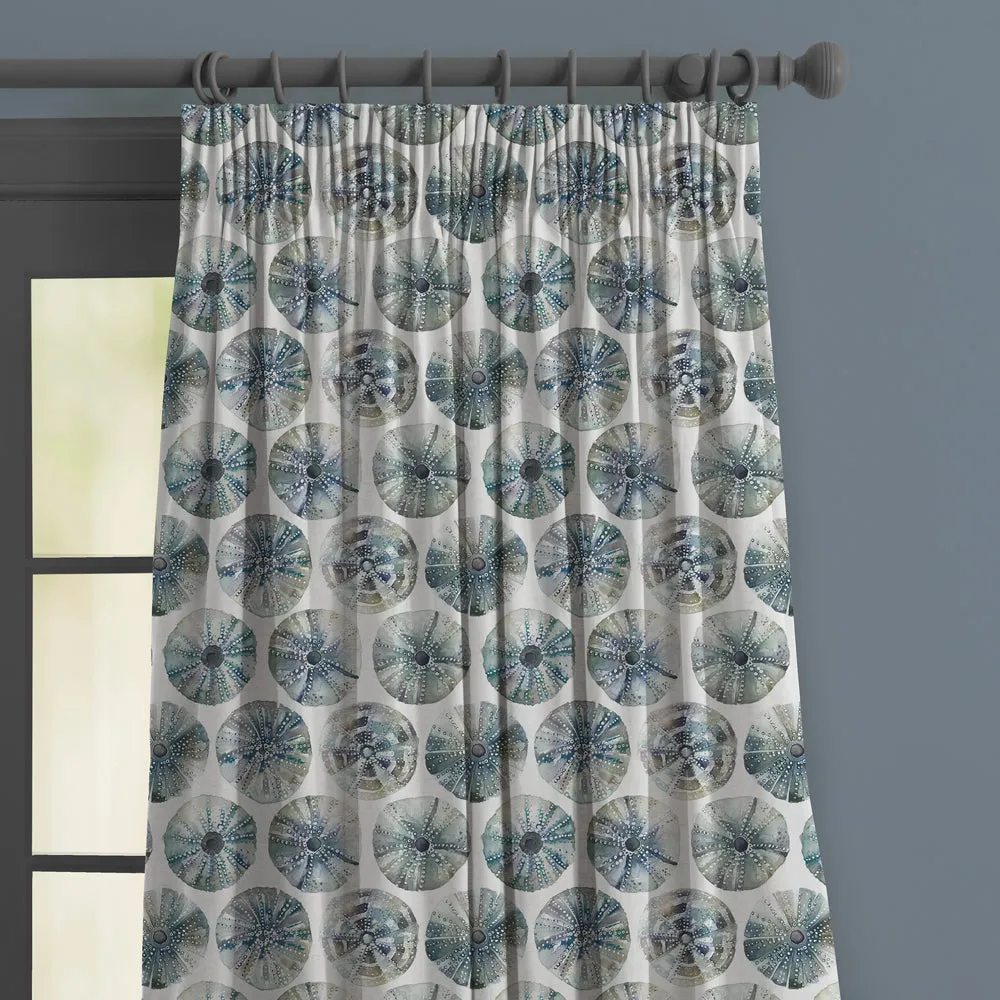 Sea Urchin Printed Made to Measure Curtains Slate