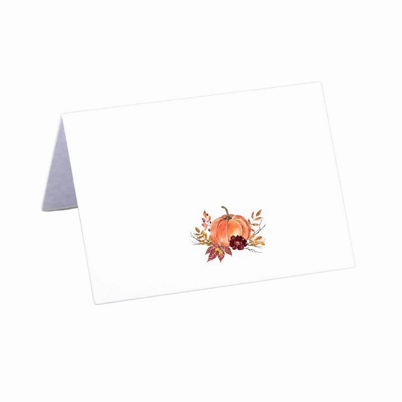 Seasonal Pumpkin Place Cards