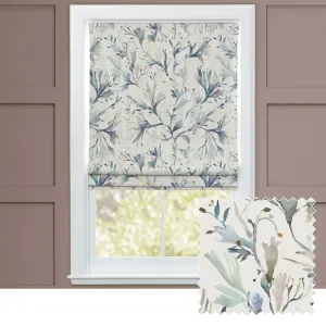 Seaweed Printed Cotton Made to Measure Roman Blinds Slate modern fashion rug  