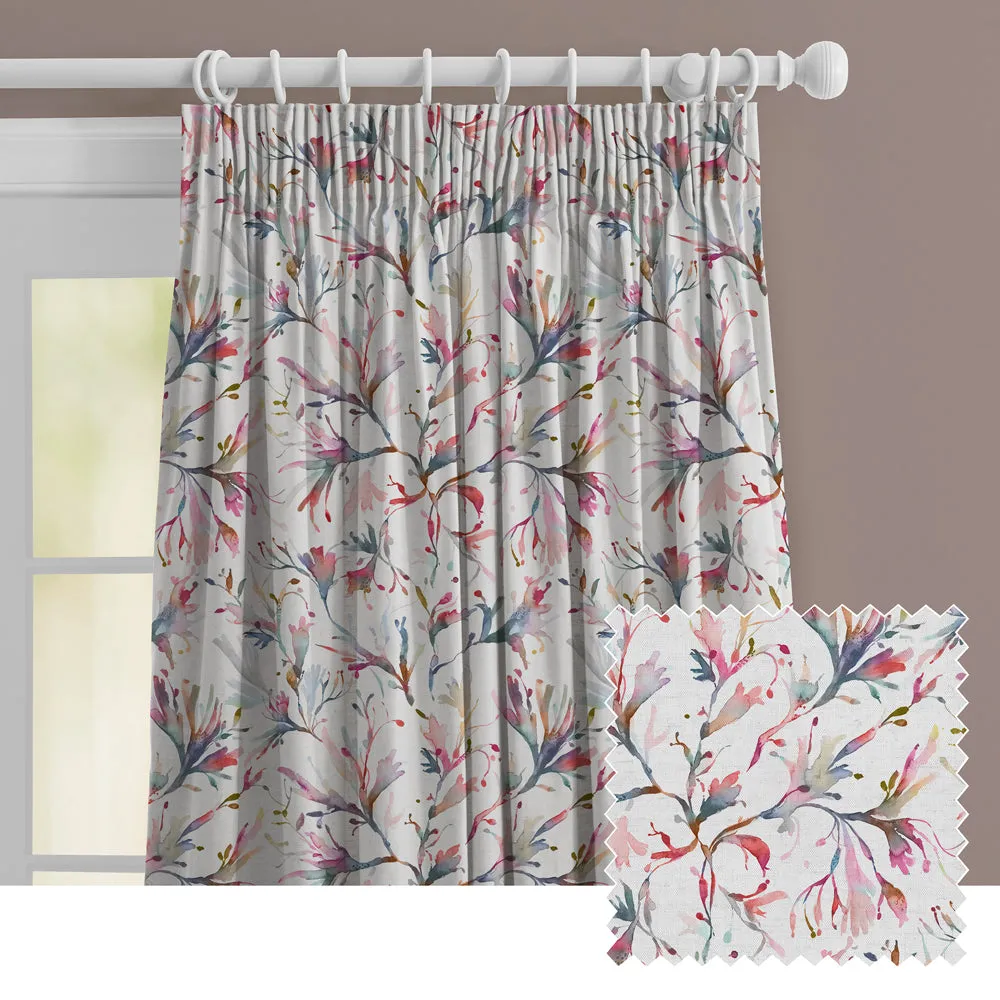 Seaweed Printed Made to Measure Curtains Abalone chic floor carpet  