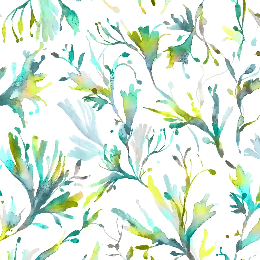 Seaweed Printed Made to Measure Curtains Kelpie