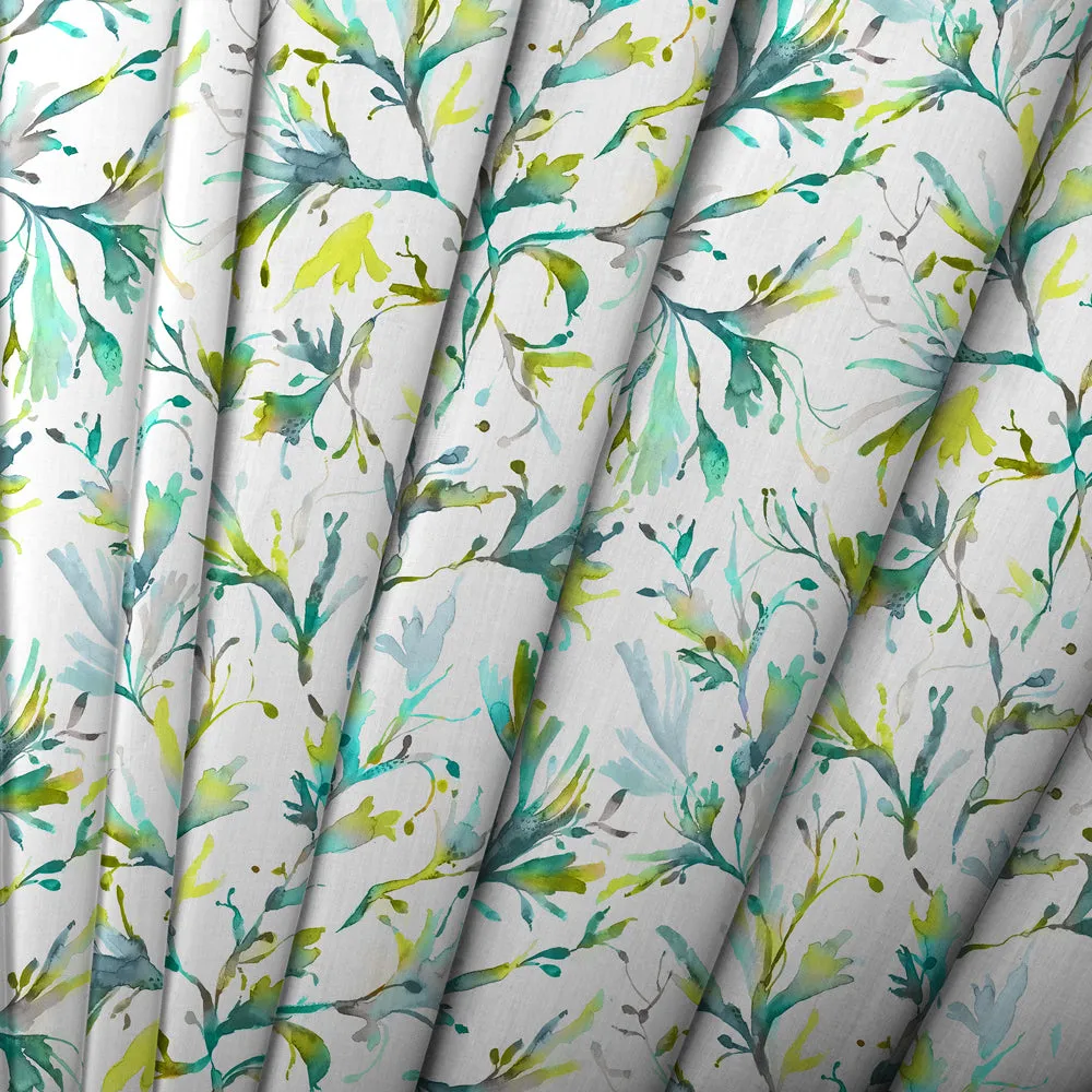 Seaweed Printed Made to Measure Curtains Kelpie