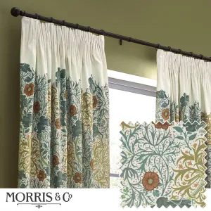 Seaweed Printed Velvet Pencil Pleat Curtains Stone/Sunflower modern fashion rug  