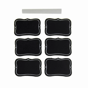 Self-Adhesive Wooden Chalkboard   1pc Chalk, Bracket, 2-Inch, 6-Count wooden room decoration