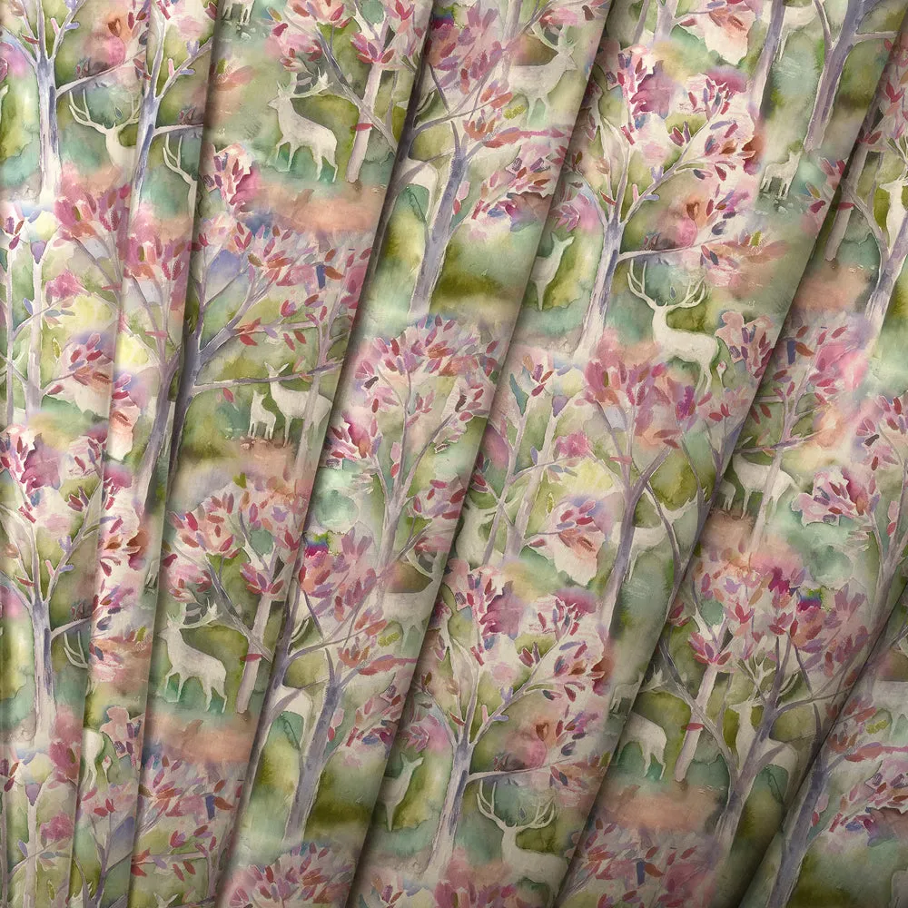Seneca Forest Printed Cotton Made to Measure Roman Blinds Spring