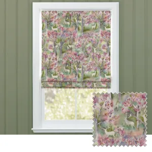 Seneca Forest Printed Cotton Made to Measure Roman Blinds Spring chic floor carpet  