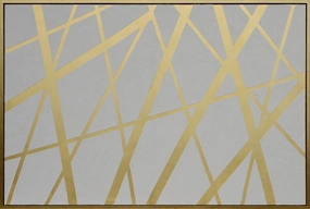 Sepia Lines Framed Painting artistic wall mural