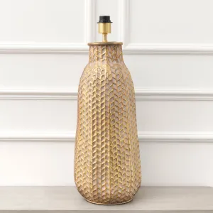 Serena Lamp Base Gold/Whitewash modern fashion rug  