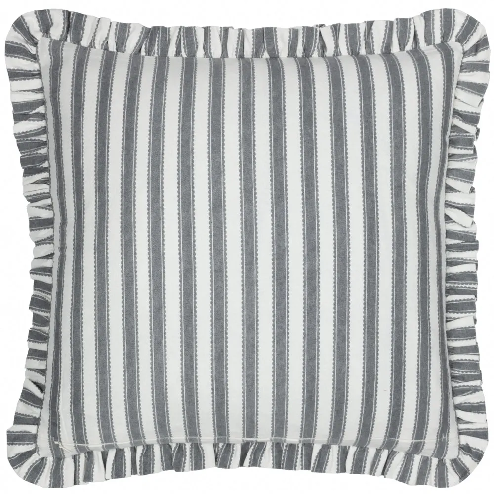 Sessile Leaf Ruffle Cushion Delph Blue