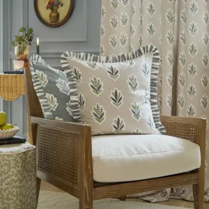 Sessile Leaf Ruffle Cushion Flax modern fashion rug  