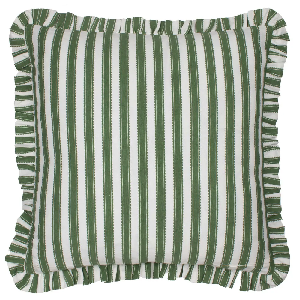 Sessile Leaf Ruffle Cushion Leaf Green