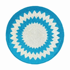 Set of 2 Blue & White Capri Placemats cute desktop display