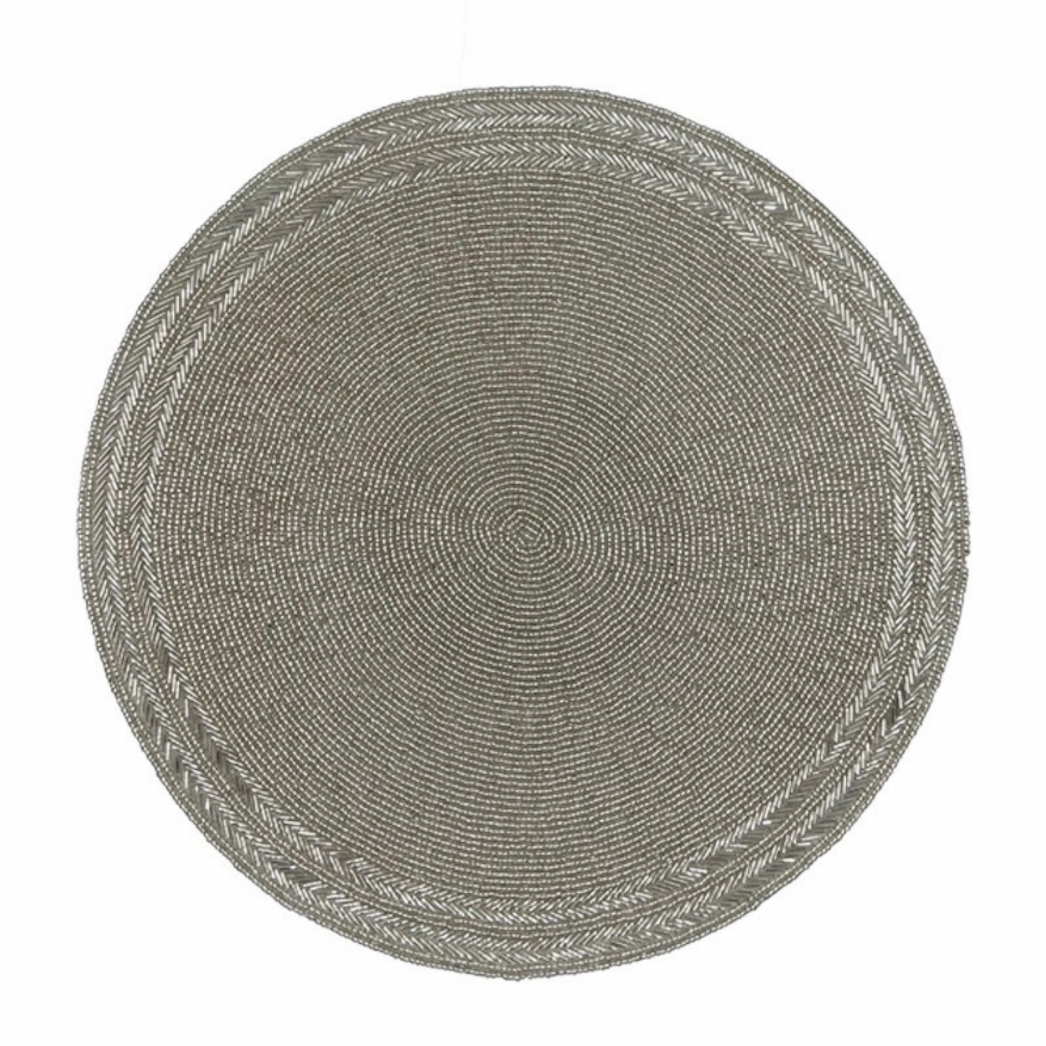 Set of 2 Silver Dazzle Placemats mini desktop sculpture
