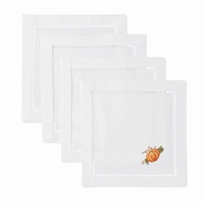 Set of 4 Pumpkins Grande Cocktail Napkins cute desktop display