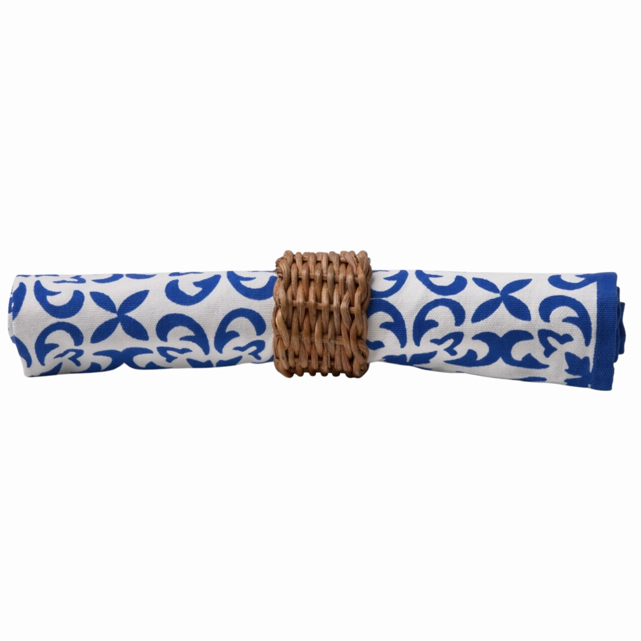 Set of 4 Rattan Napkin Rings