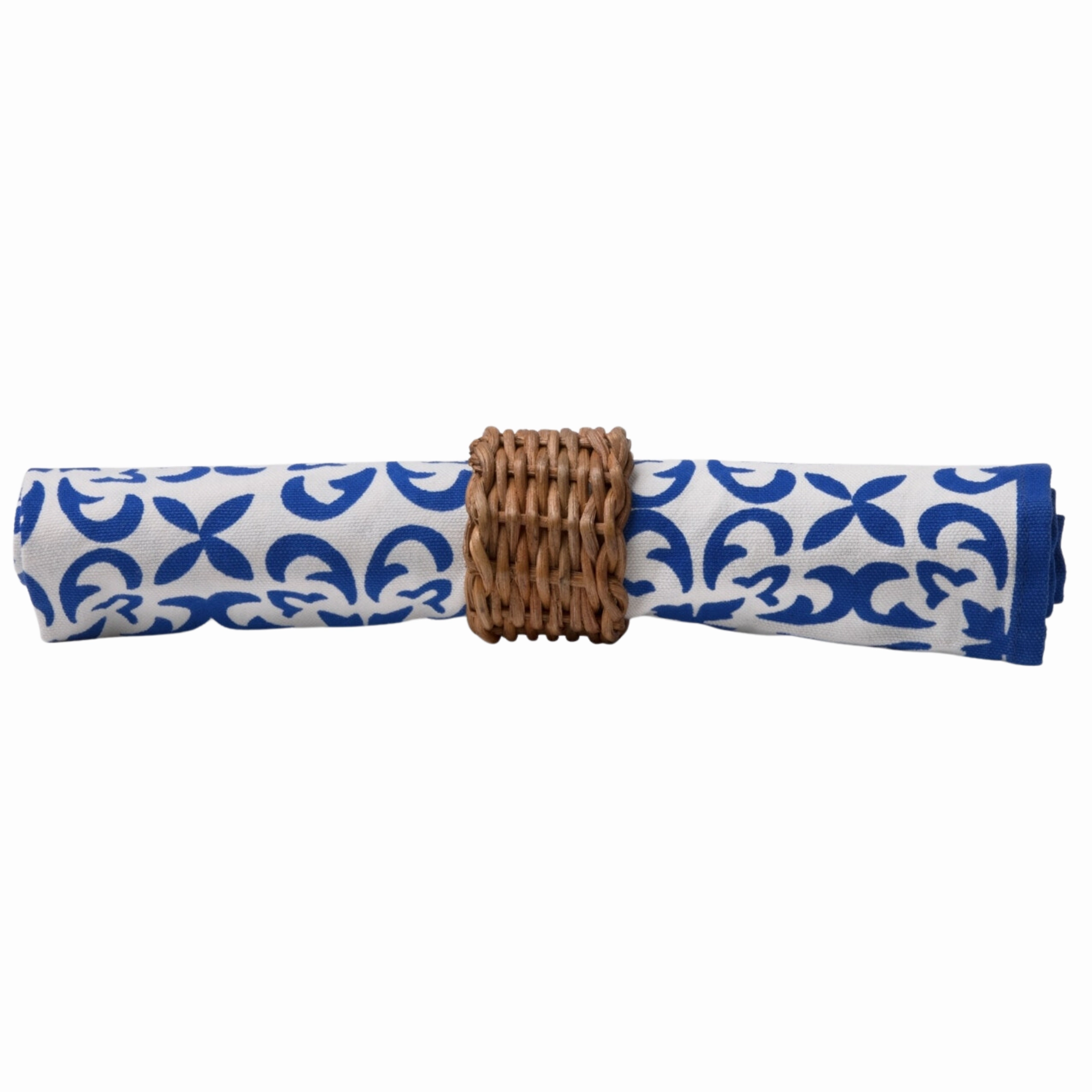 Set of 4 Rattan Napkin Rings