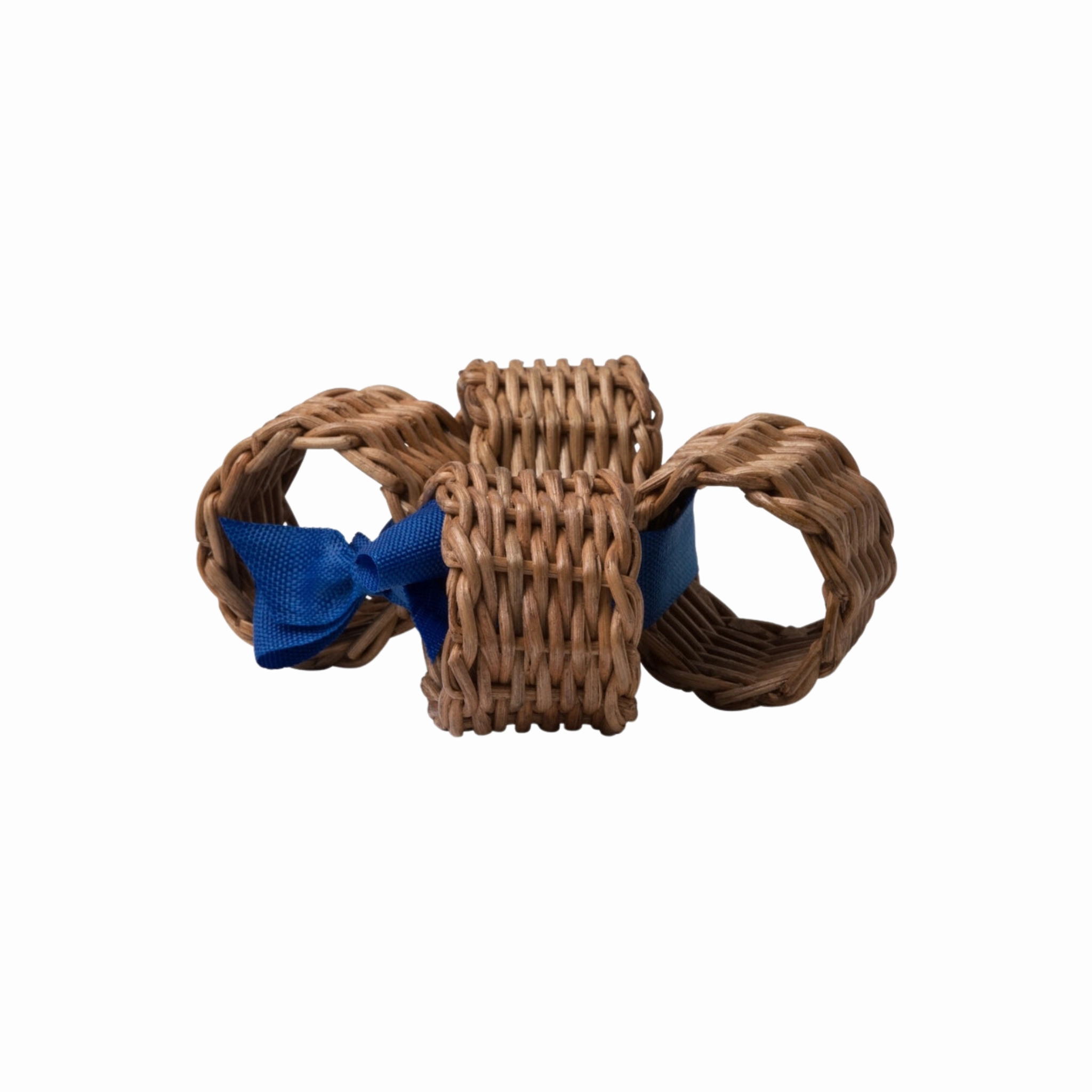 Set of 4 Rattan Napkin Rings