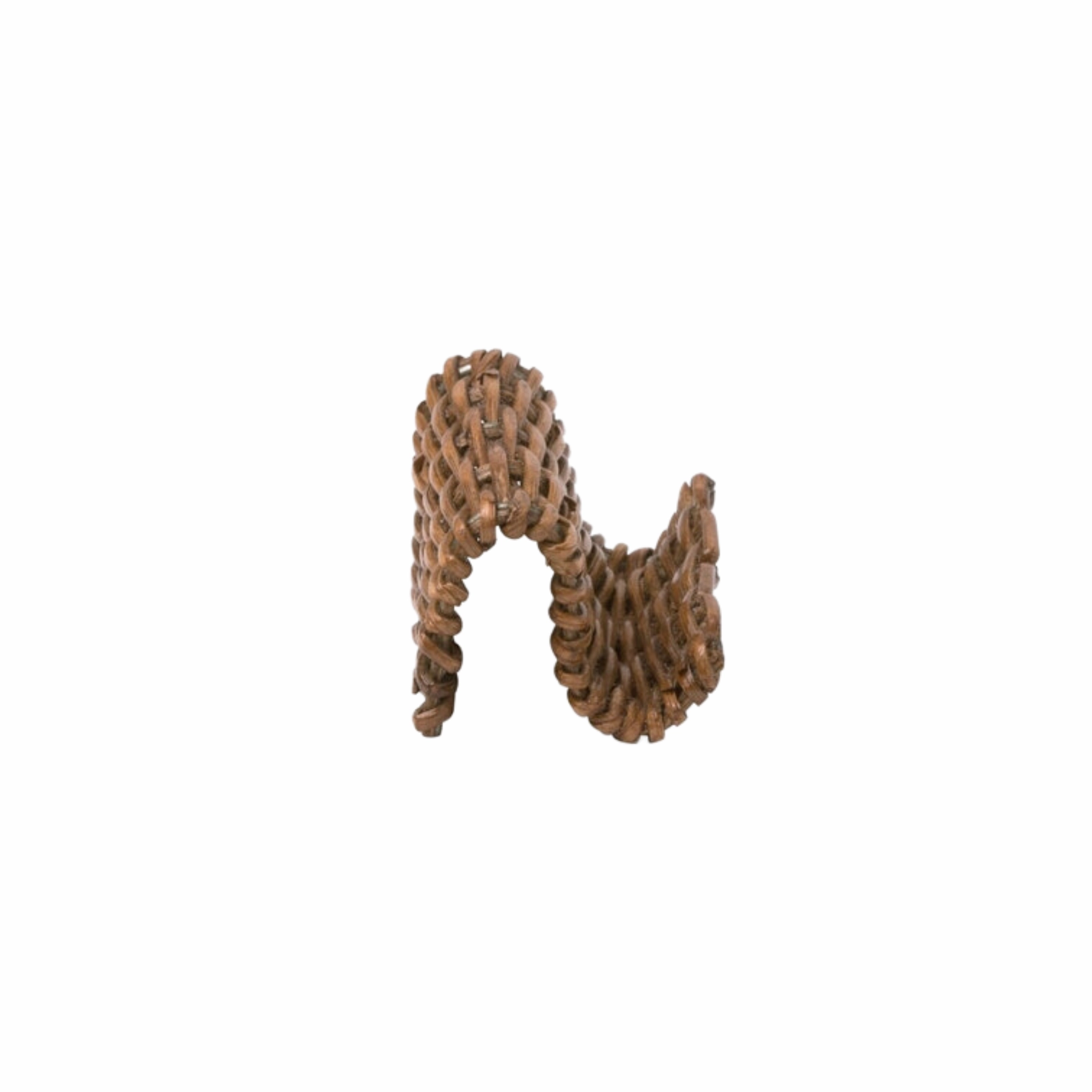 Set of 4 Rattan Place Card Holders