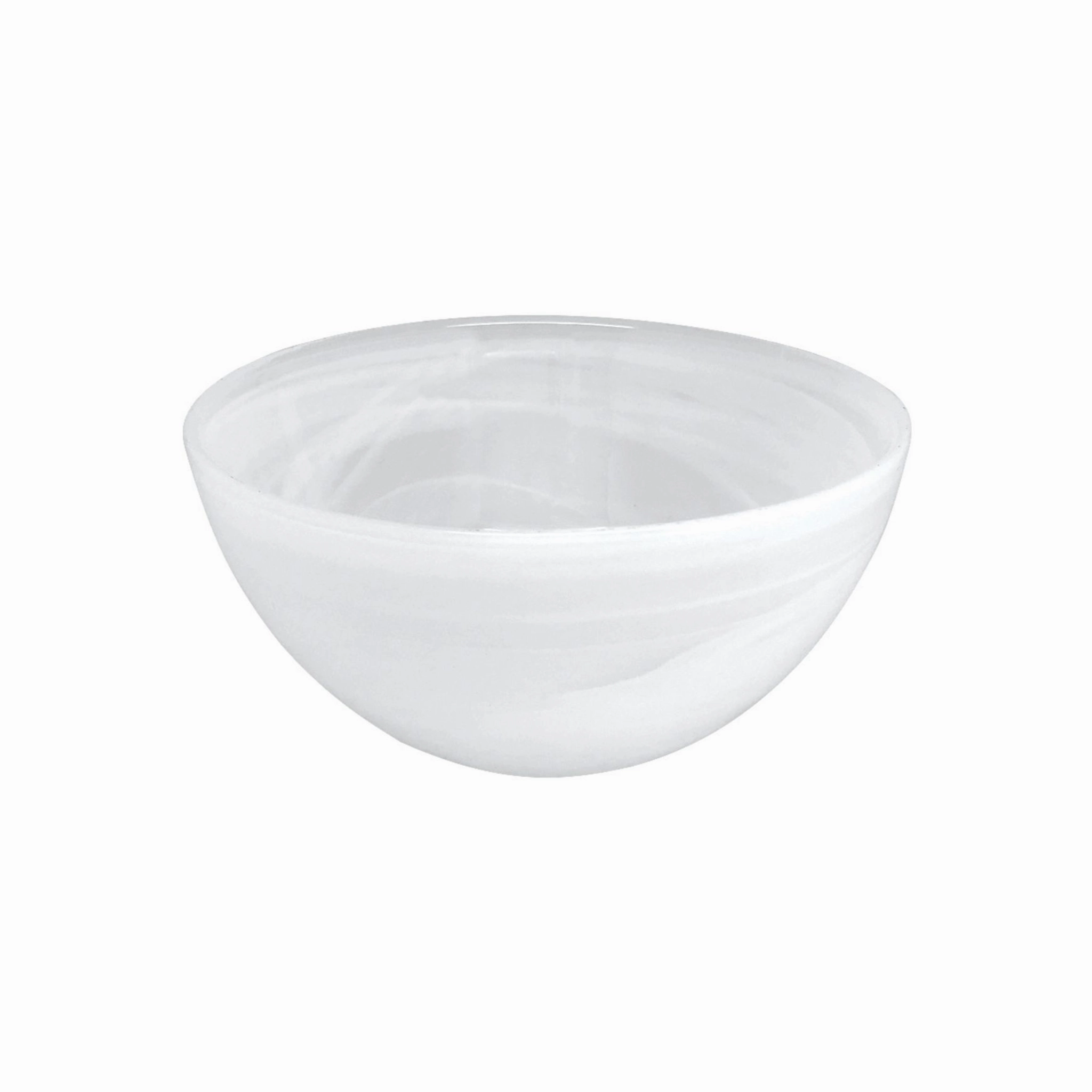 Set of Four Alabaster White Bowls mini desktop sculpture