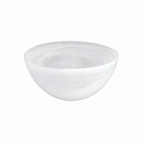 Set of Four Alabaster White Bowls cute desktop display