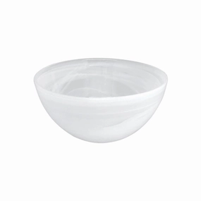 Set of Four Alabaster White Bowls mini desktop sculpture