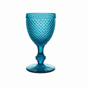 Set of Four Bicos Azul Red Wine Goblets cute desktop display