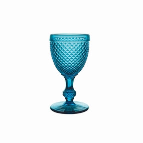 Set of Four Bicos Azul Water Goblets cute desktop display