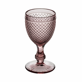 Set of Four Bicos Rosa Water Goblets cute desktop display