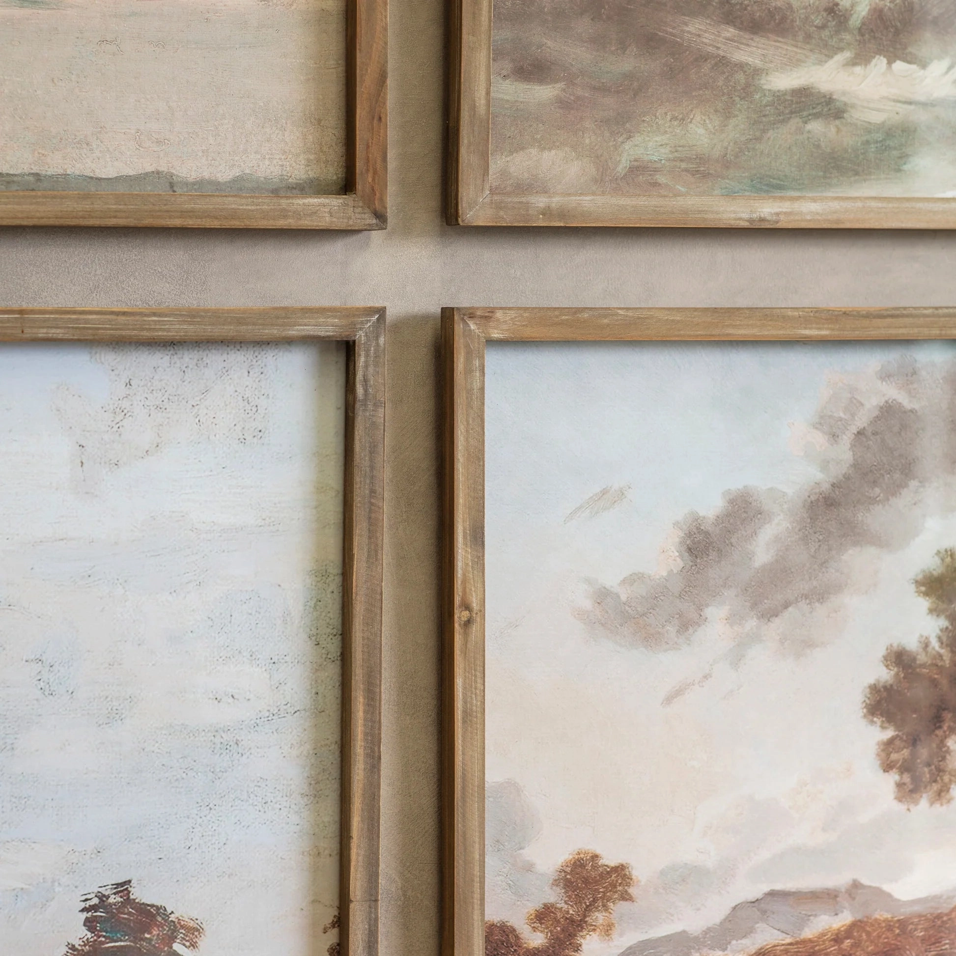 Set of Four Framed Landscape Pictures 70cm
