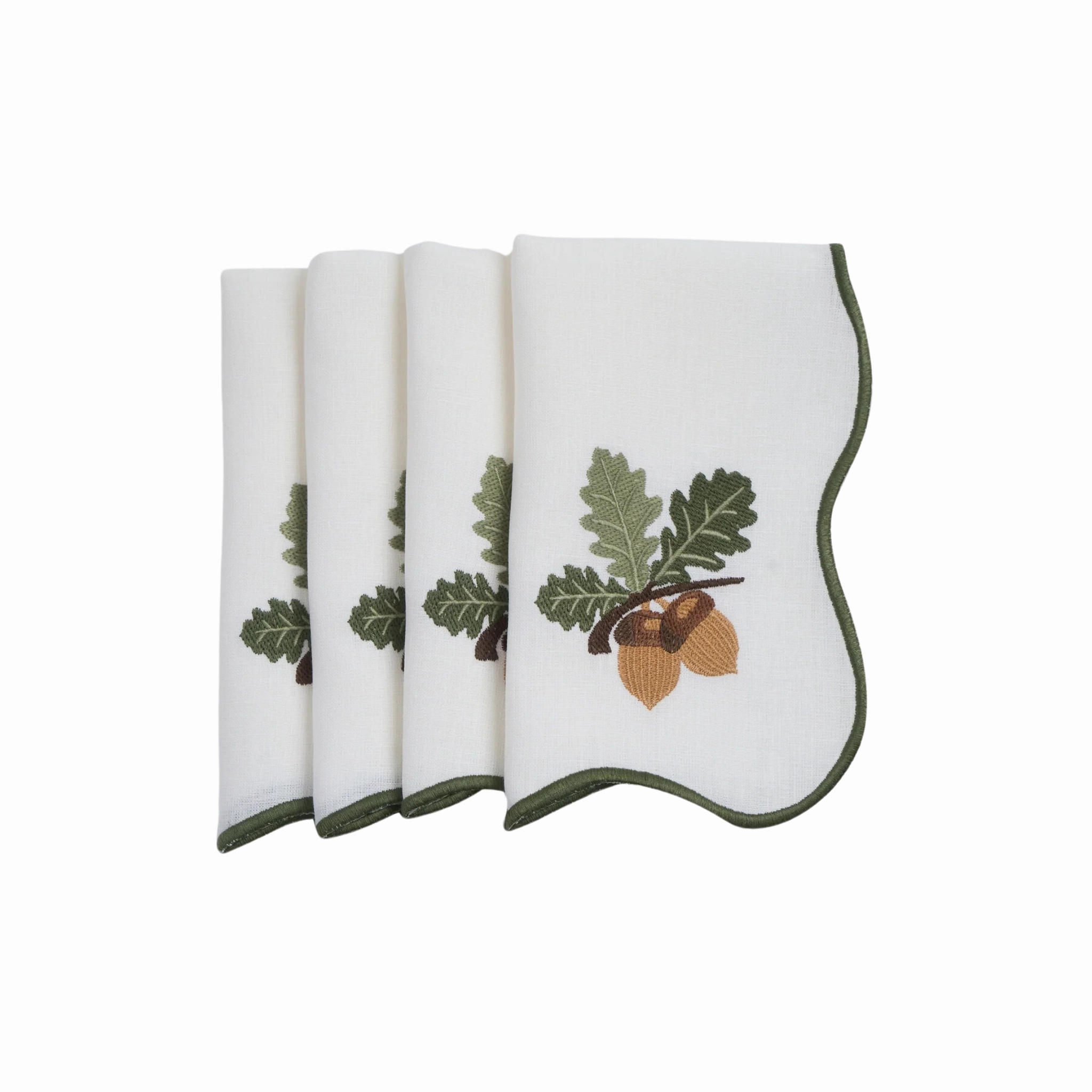 Set of Four Harvest Napkins cute desktop display