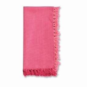 Set of Four Pink Chambray Napkins cute desktop display