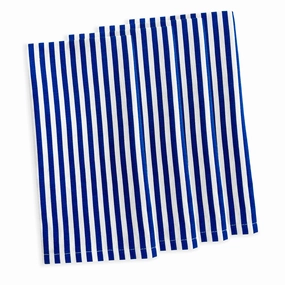 Set of Four Pinstripe Dinner Napkins in Blue mini desktop sculpture