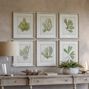 Set of Six Gorgeous Fern Framed Prints 60cm modern mural painting