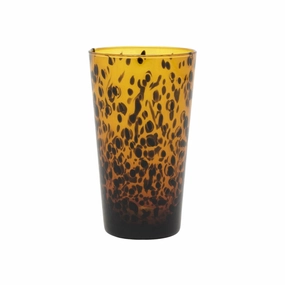 Set of Six Handblown Tortoise Shell Highball Glasses cute desktop display