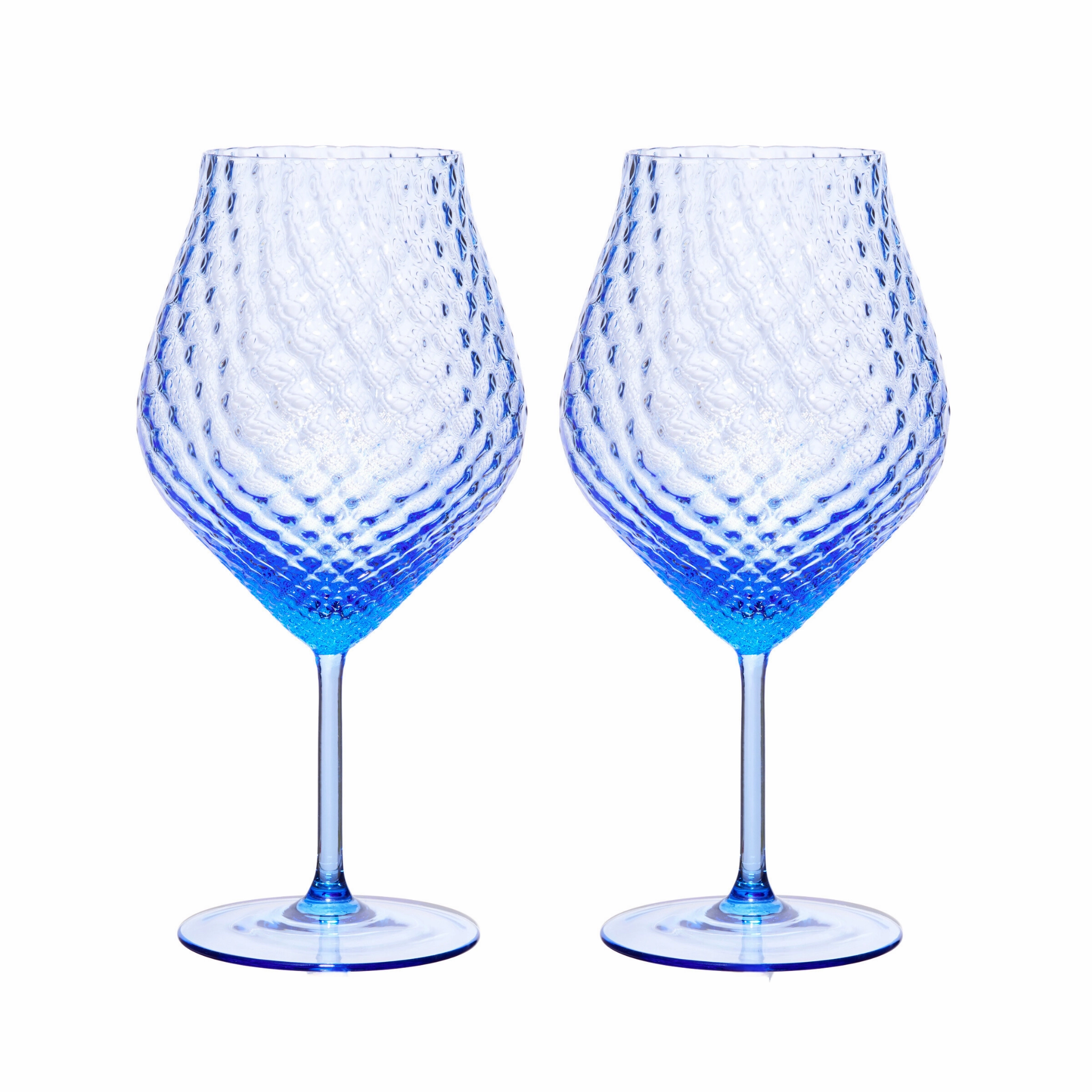 Set of Two Phoebe Cobalt Universal Wine Glasses cute desktop display