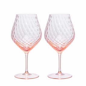 Set of Two Phoebe Rose Universal Wine Glasses mini desktop sculpture