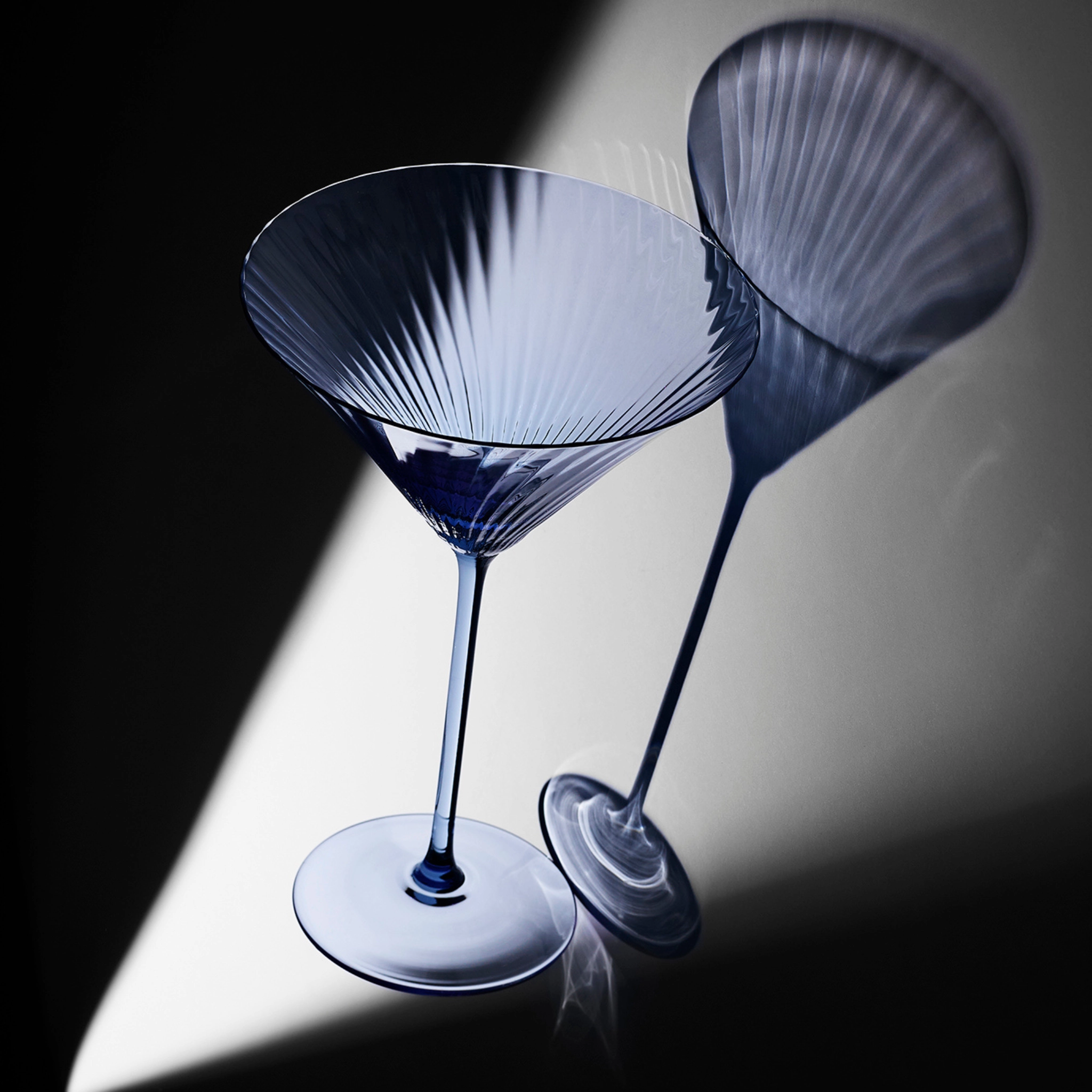 Set of Two Quinn Ocean Martini Glasses