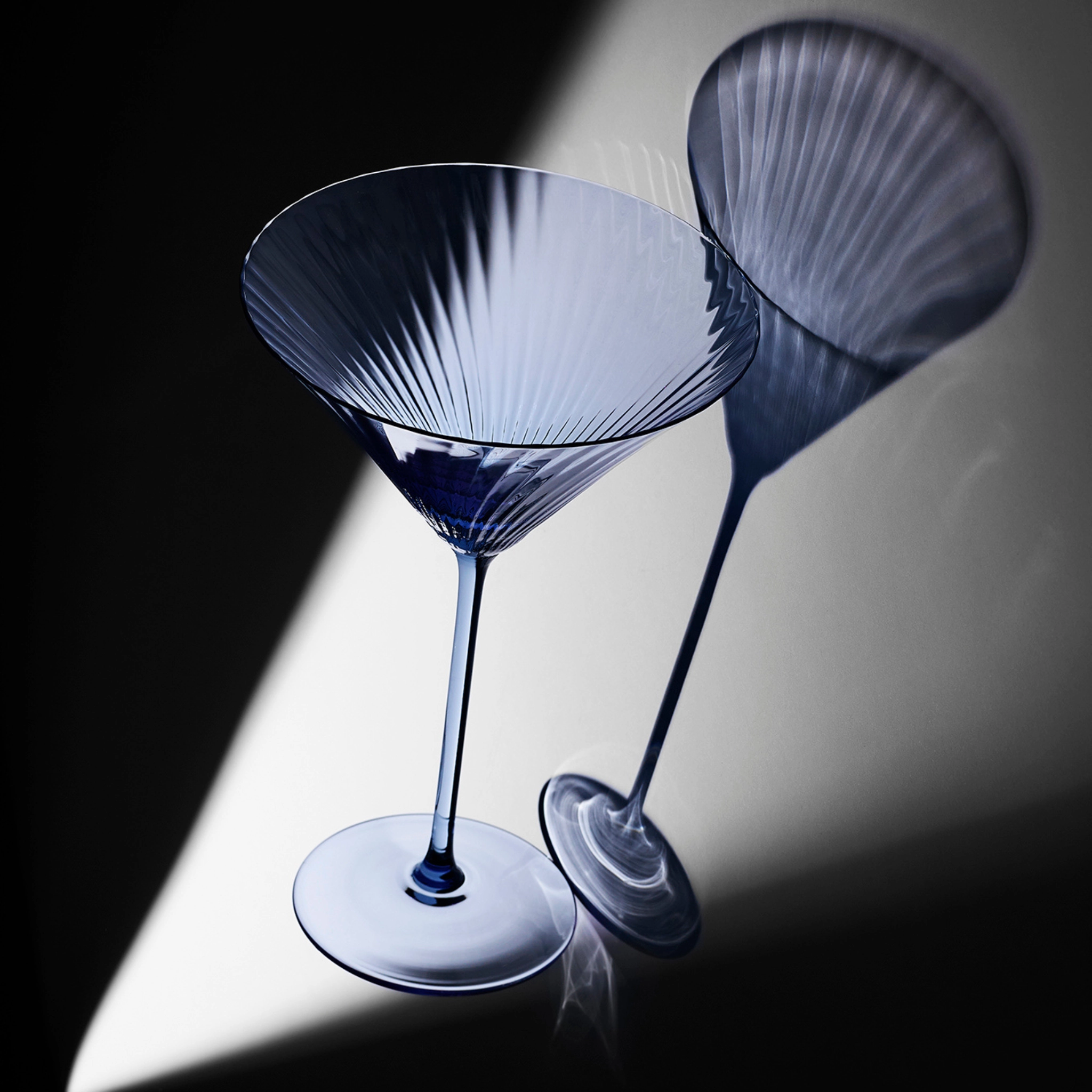 Set of Two Quinn Ocean Martini Glasses