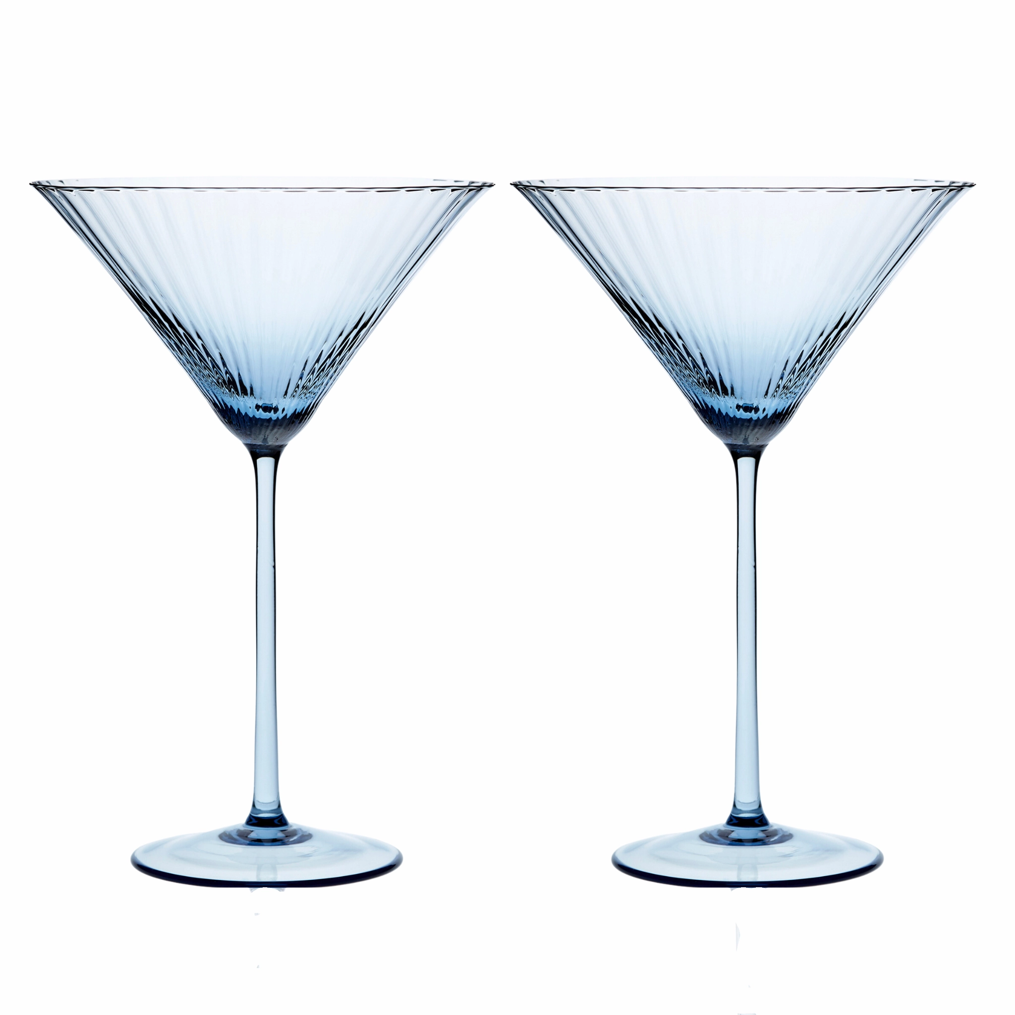 Set of Two Quinn Ocean Martini Glasses mini desktop sculpture