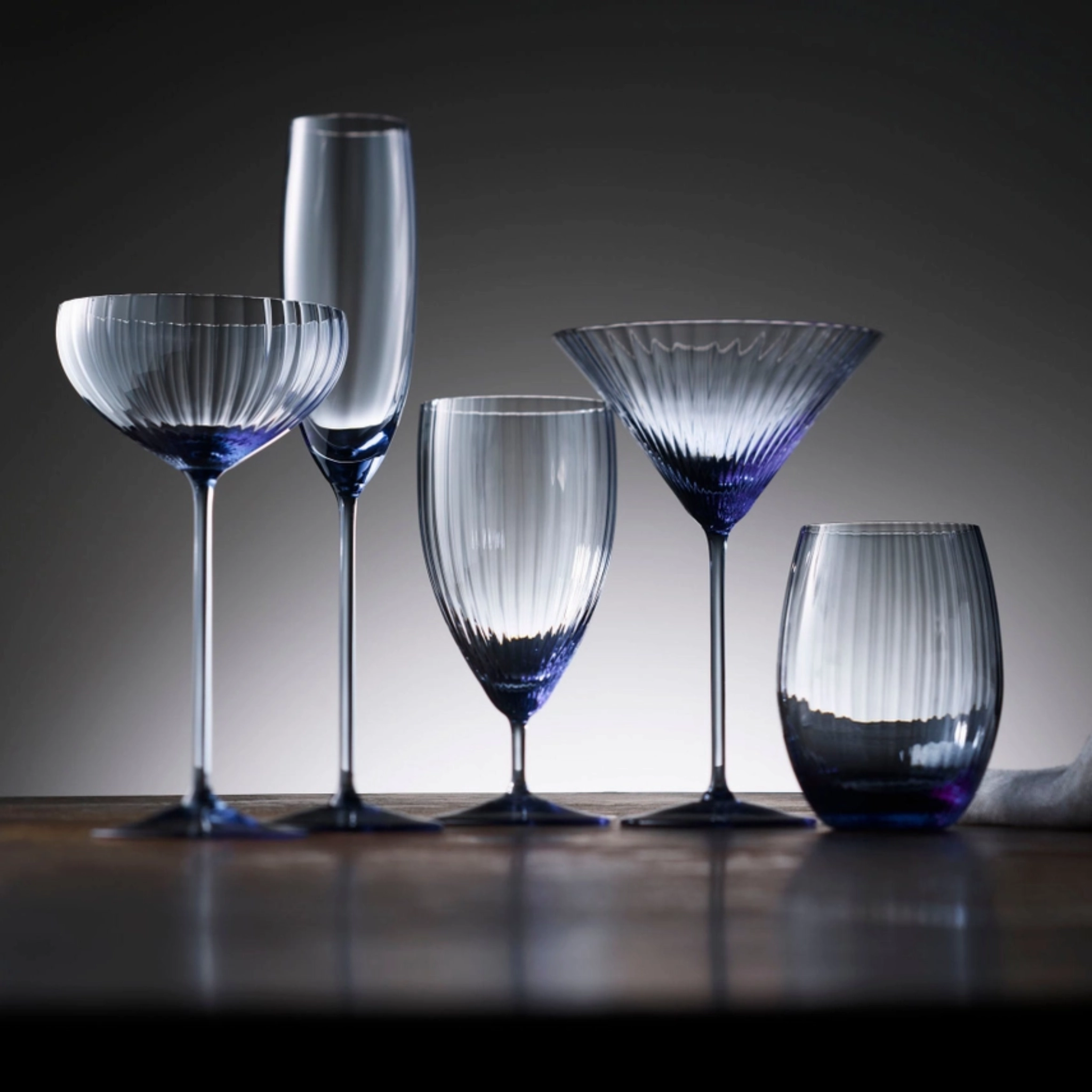 Set of Two Quinn Ocean Martini Glasses