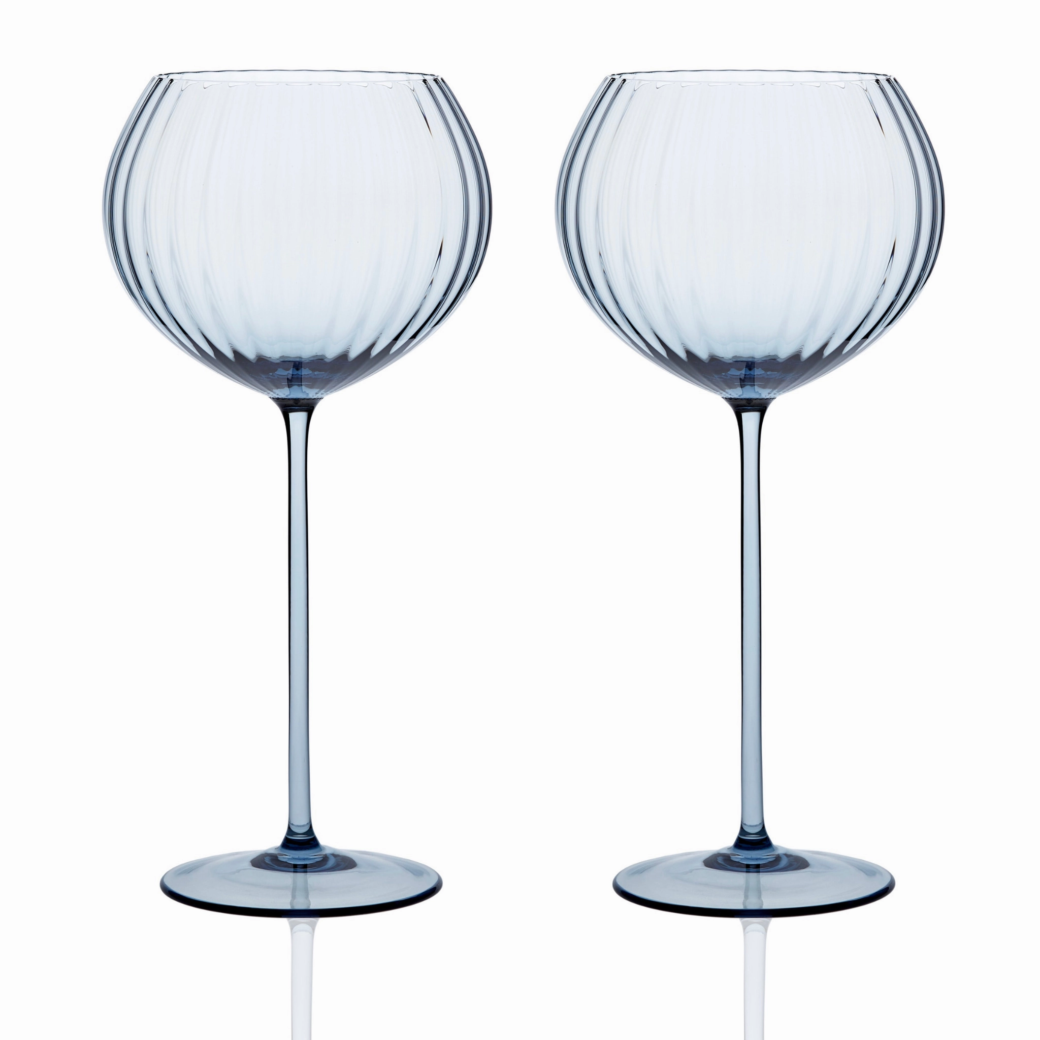 Set of Two Quinn Ocean Red Wine Glasses mini desktop sculpture