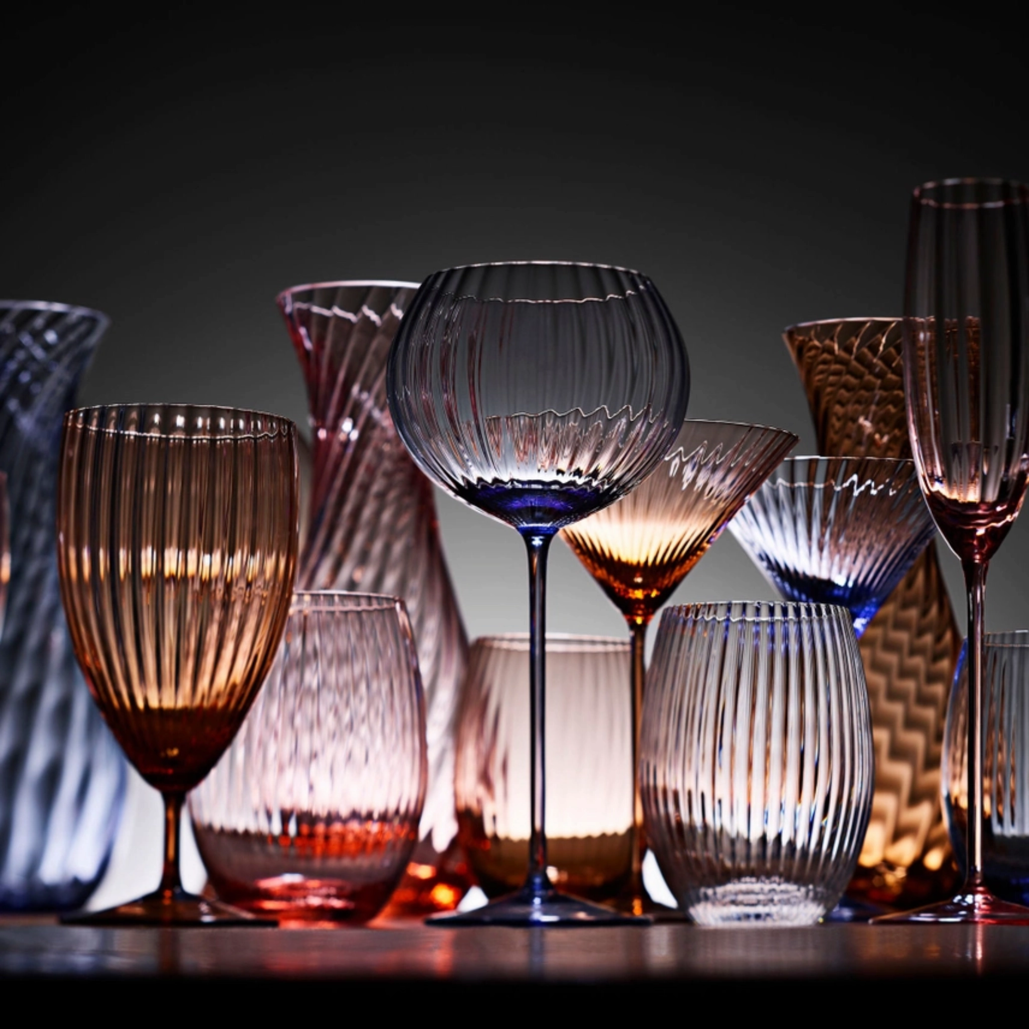Set of Two Quinn Ocean Red Wine Glasses