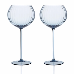 Set of Two Quinn Ocean Red Wine Glasses mini desktop sculpture