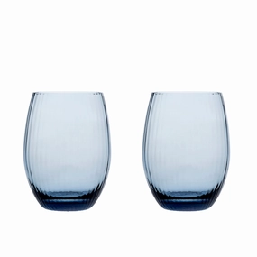 Set of Two Quinn Ocean Tumblers mini desktop sculpture